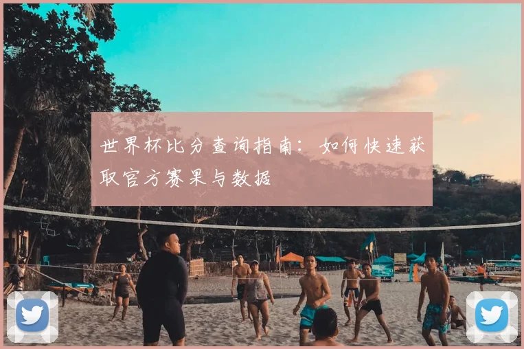 世界杯比分查询指南:如何快速获取官方赛果与数据
